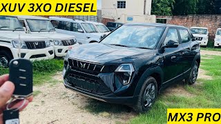 2024 XUV3XO Diesel Manual MX3 Pro Review  Mahindra XUV 3XO MX3 Pro Diesel  XUV3XO Mx3 Pro Diesel [upl. by Lemuel]