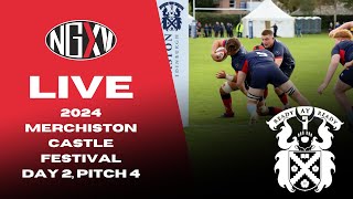 LIVE RUGBY MERCHISTON CASTLE FESTIVAL  DAY TWO PITCH FOUR [upl. by Nawek]