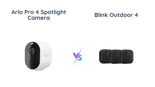 📷 Arlo Pro 4 vs Blink Outdoor 4 Wireless Security Camera Comparison 🏡 [upl. by Ellehsim]