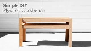 How To Build A DIY Workbench Out Of Plywood  Woodworking [upl. by Enahs140]