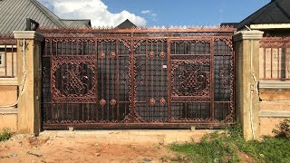 Price Of Rolling Gates Fence Rails Entrance Doors Exit Doors In Benin City Edo State Nigeria [upl. by Dena]