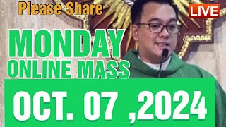 QUIAPO CHURCH LIVE MASS TODAY REV FR DOUGLAS BADONG OCTOBER 72024 [upl. by Einaled]