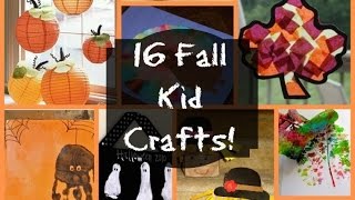 16 Fall Kid Crafts [upl. by Arraes880]