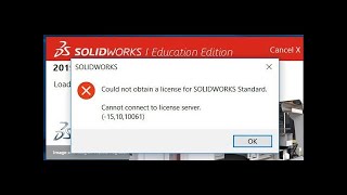 Solidworks Install Error Fix license 151010061 [upl. by Grassi753]