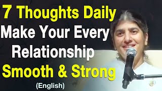 7 Thoughts Daily Make Your Every Relationship Smooth amp Strong Part 2 English BK Shivani Malaysia [upl. by Dareen]