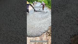 Rural Road Concrete Pouring Seems Yet Isnt Satisfactory [upl. by Ethelbert494]