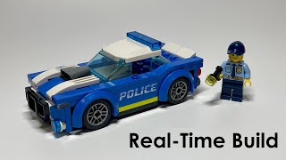 LEGO City 60312 Police Car RealTime Build [upl. by Nellad]