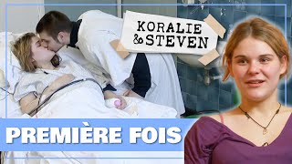 Naissance à la maternité  Laccouchement de Koralie qui attend son 1er enfant avec Steven [upl. by Nerine116]