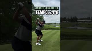 Xander Schauffeles golf swing is Tour Tempo at 248 shorts golf xanderschauffele [upl. by Adnolor]