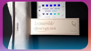 Unboxing Loossembles Official Lightstick  MD Set [upl. by Leelah]