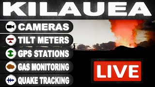 LIVE KILAUEA VOLCANO MONITORING  HAWAII ISLAND  USGS [upl. by Okomot]