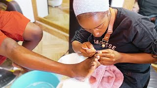 Ultimate ASMR Leg Massage and Pedicure Experience [upl. by Gazzo55]