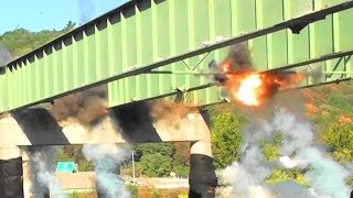 Route 17I81 Bridges over the Chenango River – Controlled Demolition Inc [upl. by Gilbertson]