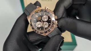 Rolex Daytona OysterFlex Rose Gold Black 126515 [upl. by Anavlys500]