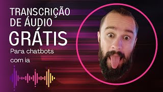 Transcrição Grátis de Áudios para sua IA  Chatbot Humanizado [upl. by Cranford]