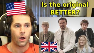 American Reacts to The Office UK Version [upl. by Enak]