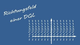 Differentialgleichungen  Richtungsfeld einer Differentialgleichung DGL [upl. by Ydissac]