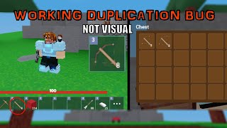 How to DUPLICATE Bows and Crossbows on Bedwars  Roblox Bedwars [upl. by Burnight]