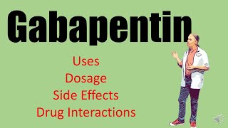 Gabapentin Side Effects 100mg 300 mg Dosage for nerve pain and withdrawal [upl. by Ahsenot963]