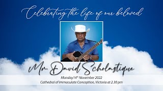 Celebrating the life of Mr David Scholastique [upl. by Atcele]