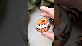 🦊Simle Christmas cookie decorating for beginners cookiedecorating christmas royalicing [upl. by Combe]