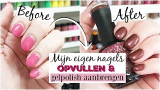 Mijn eigen nagels opvullen en gelpolish aanbrengen ♥ Beautynailsfunnl [upl. by Lawton967]