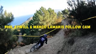 Jump on board with Phil Atwill amp Marco Lamaris for a full lap of tank trail kymi greece [upl. by Ahtekahs706]