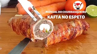 Como Fazer Kafta Bacon Queijo e Ovo de Codorna  Churrasco [upl. by Dhruv]