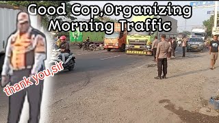 Good Cop Organizing Morning TrafficThank You Sir [upl. by Tuckie]