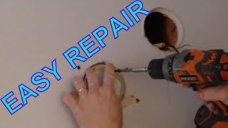 Easiest Way to Repair a Hole in Drywall [upl. by Oicneserc]