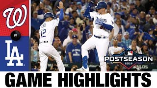 Max Muncy Walker Buehler lead Dodgers to Game 1 win  NationalsDodgers NLDS Game Highlights [upl. by Tekcirk]