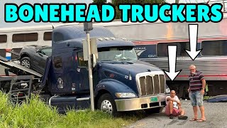 Unbelieveable Footage That I Cant Explain  Bonehead Truckers of the Week [upl. by Arlyn669]