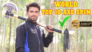 Top 10 Axe Spin  Axe Spin  Aftab Axe  TRT [upl. by Erastus]