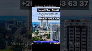 Immigrate to Canada From Kenya canada canadaimmigrants canadanews jobsearch [upl. by Llekcir130]