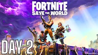 Help Me Save The World in Fortnite Day 2  All Tips amp Tricks are appreciated [upl. by Elaina]