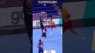 Best goalkeeper save in handball 💫🥅 handballgoalkeeper handball trending bestofhandball sports [upl. by Wilscam311]