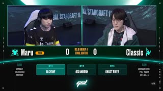 2024 GSL S1 Ro8 Group A Match5 Maru vs Classic [upl. by Adar284]