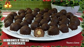 ESPECIALES BOMBONES O TRUFAS DE CHOCOLATE PARA NAVIDAD FÁCILES Y DELICIOSOS [upl. by Fadden]