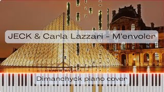 Jeck amp Carla Lazzari  Menvoler Dimanchyck piano cover  tutorial [upl. by Lerak295]