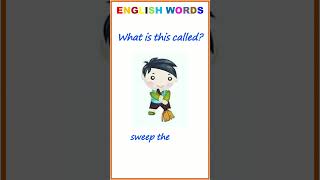 What is this called sweep the floor english basicenglishquiz dailyuseenglishwords [upl. by Asyen]