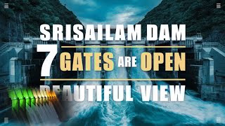 Srisailam Dam 7 Gates are Opened [upl. by Duester496]