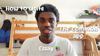 how to write the common app essay [upl. by Adraynek75]