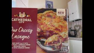 Cathedral City  Our Cheesy Lasagne  Food Review [upl. by Auqined454]