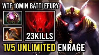 WTF 10Min Battle Fury 1v5 Unkillable Unlimited Enrage Octarine  Wind Waker Ursa Dota 2 [upl. by Ahserb570]