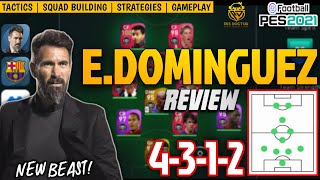 E DOMINGUEZ 4312 MANAGER REVIEW  NEW BEAST  PES 2021 MOBILE [upl. by Nevlin]