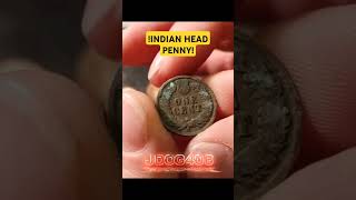 INDIAN HEAD PENNY FOUND coinrollhunting [upl. by Esorylime]