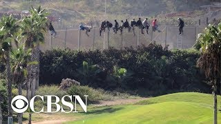 How a border wall works in Melilla Spain a gateway between Europe and Africa [upl. by Naillig479]