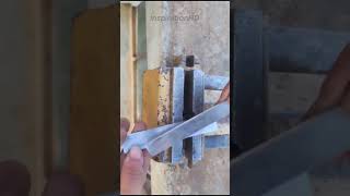 Turning rusty bolt into Nail Clipper [upl. by Anirehs]