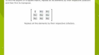 Adjoint Of A Matrix [upl. by Lemcke]