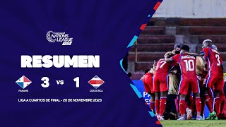 Resumen  Panamá vs Costa Rica  202324 Concacaf Nations League [upl. by Yrral832]